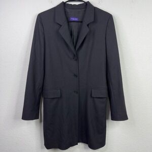 Vintage Future Ozbek‎ Rifat Ozbek Jacket 8 Black Longline Wool Italy Made Goth